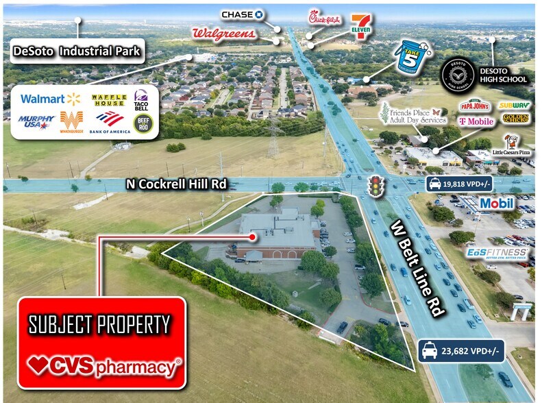 More Photos Of 1305 W Belt Line Rd, DeSoto Drugstore For Sale