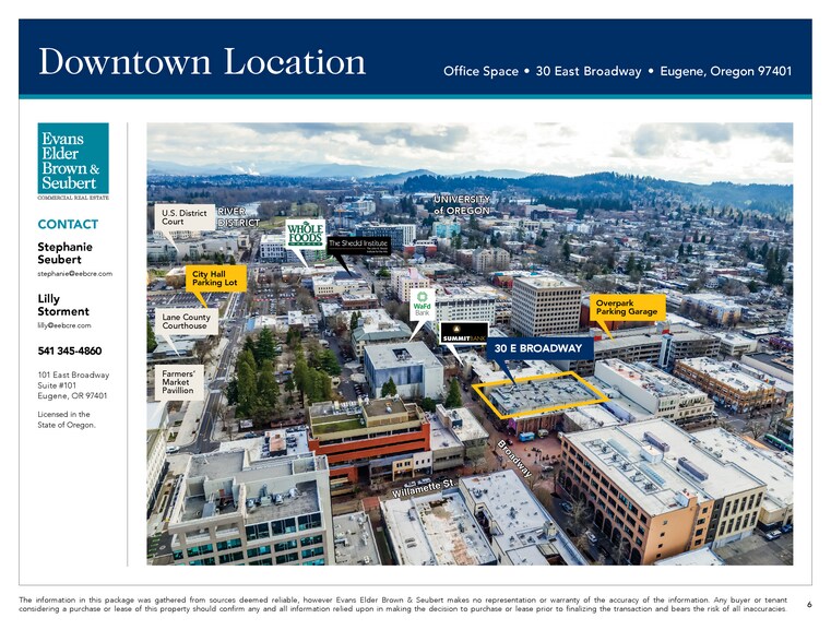 More Photos Of 30 E Broadway, Eugene Office For Lease