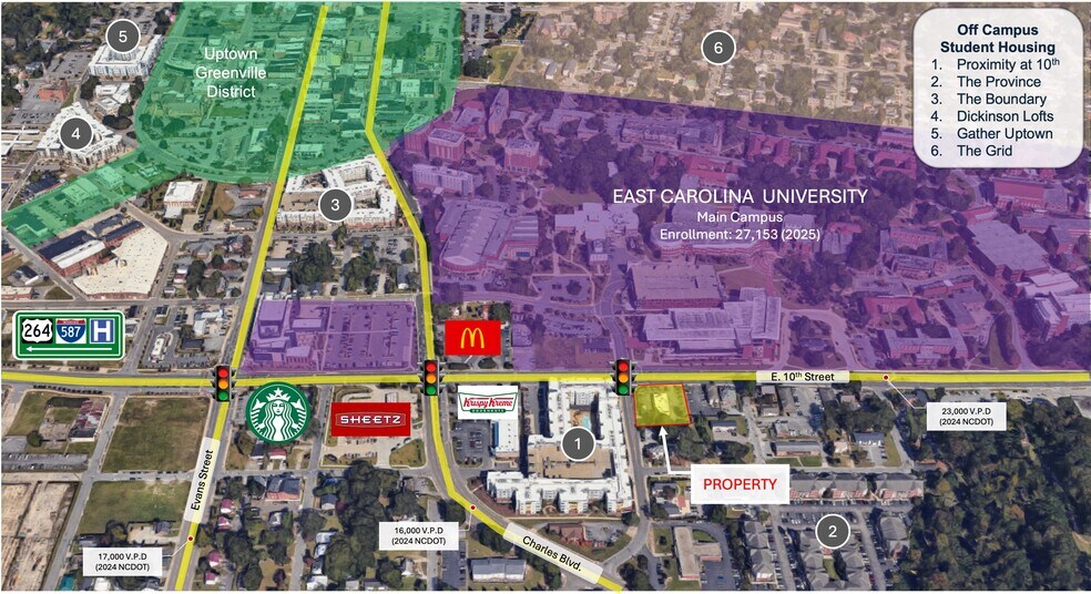 Primary Photo Of 500 E 10th St, Greenville Land For Lease