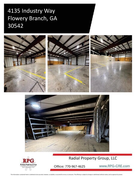 More Photos Of 4135 Industry Way, Flowery Branch Warehouse For Lease