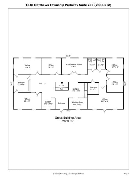 More Photos Of 1348 Matthews Township Pky, Matthews Office For Sale