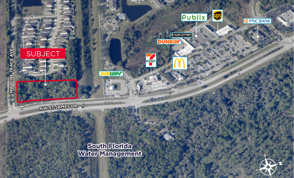 More Photos Of NW Corner of St James & Pine Trace Ave, Port Saint Lucie Land For Sale