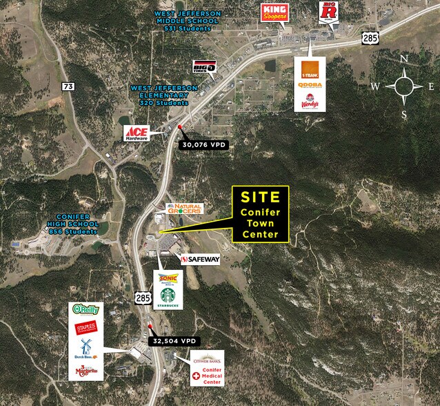 More Photos Of Highway 285 & Conifer Town Centre Drive, Conifer Land For Lease