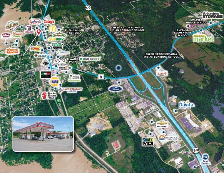 More Photos Of 601 S Main St, Eufaula Freestanding For Sale