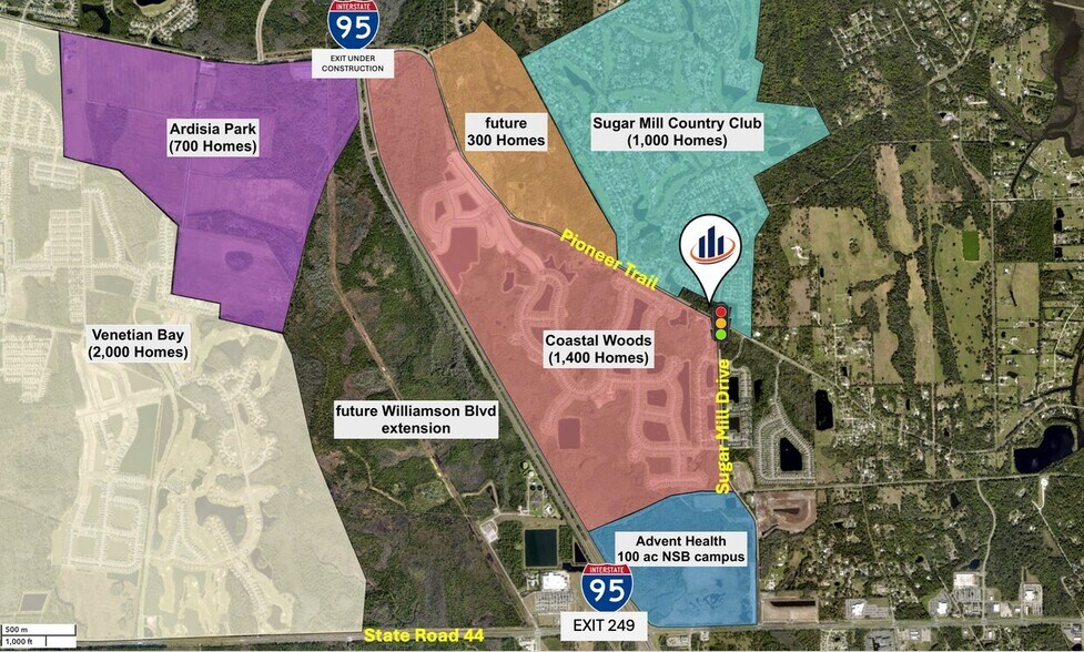 More Photos Of NWC Pioneer Tr & Sugar Mill Dr, New Smyrna Beach General Retail For Lease