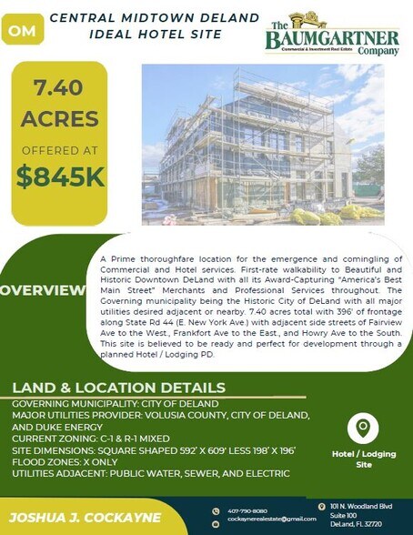 Primary Photo Of New York Ave & Frankfort Ave, Deland Land For Sale