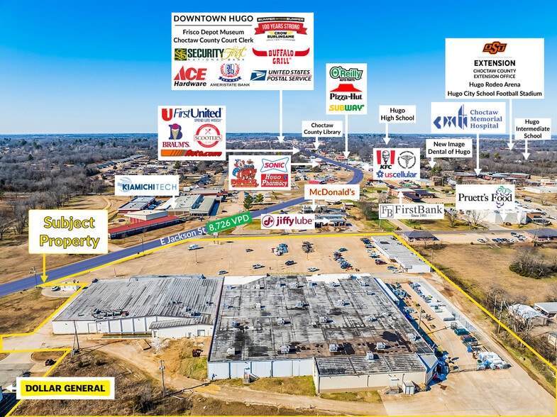 More Photos Of 1601-1623 E Jackson St, Hugo General Retail For Sale