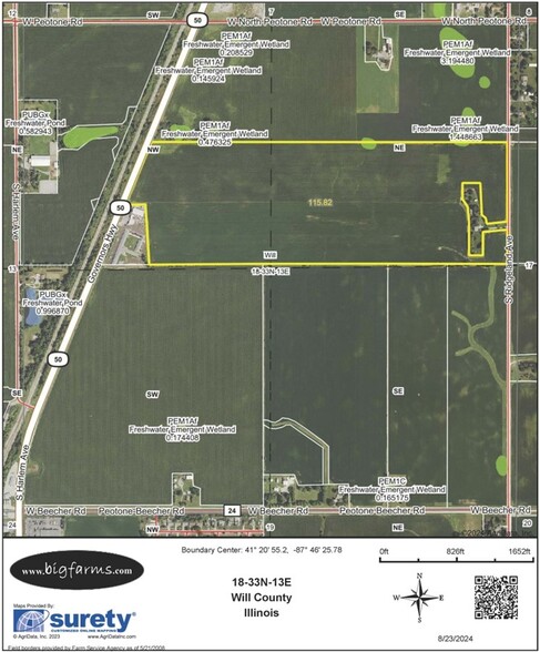 Primary Photo Of S Ridgeland Avenue, Peotone Land For Sale