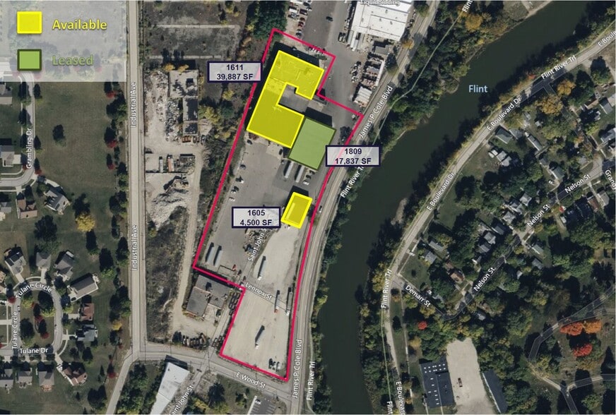 More Photos Of 1611 James P Cole Blvd, Flint Manufacturing For Lease