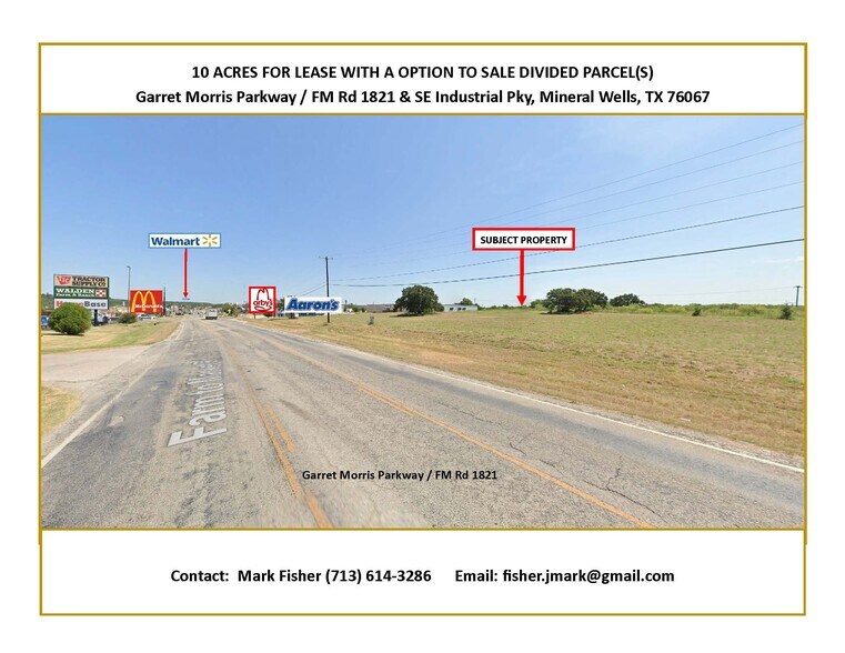 Garret Morris Pky/FM Rd 1821 & SE Industrial Pky, Mineral Wells, TX