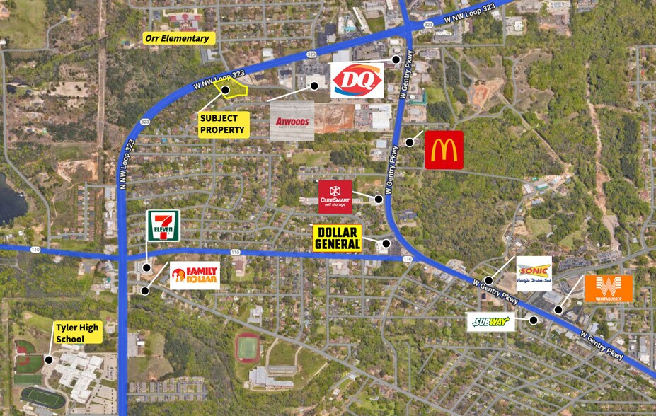 More Photos Of 3332 W NW Loop 323, Tyler Land For Sale