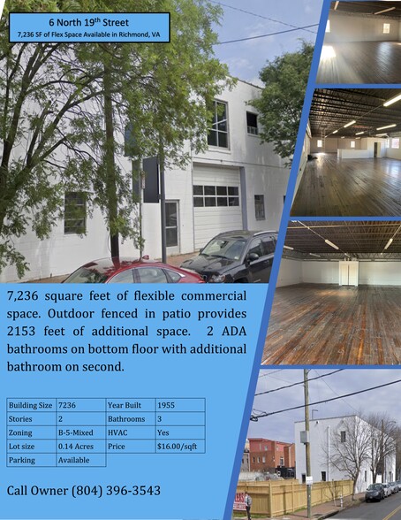 More Photos Of 6 N 19th St, Richmond Flex For Sale