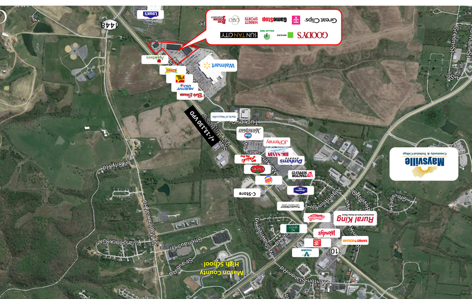 More Photos Of 191-219 Wal Mart Way, Maysville General Retail For Lease