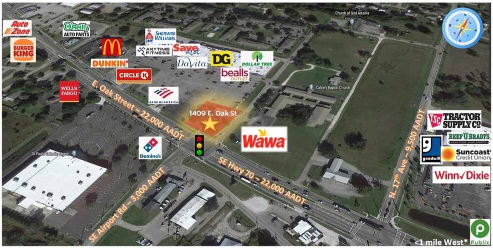 More Photos Of 1409 E Oak St, Arcadia Storefront Retail Office For Sale