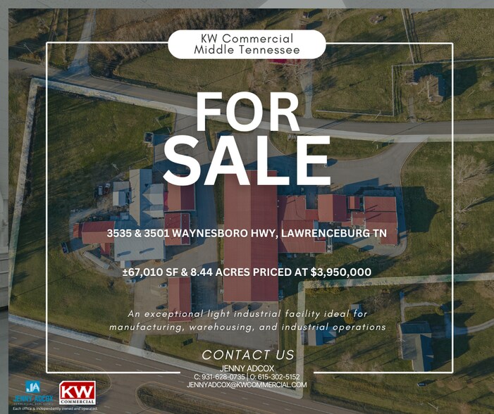 More Photos Of 3535 Waynesboro Hwy, Lawrenceburg Industrial For Sale
