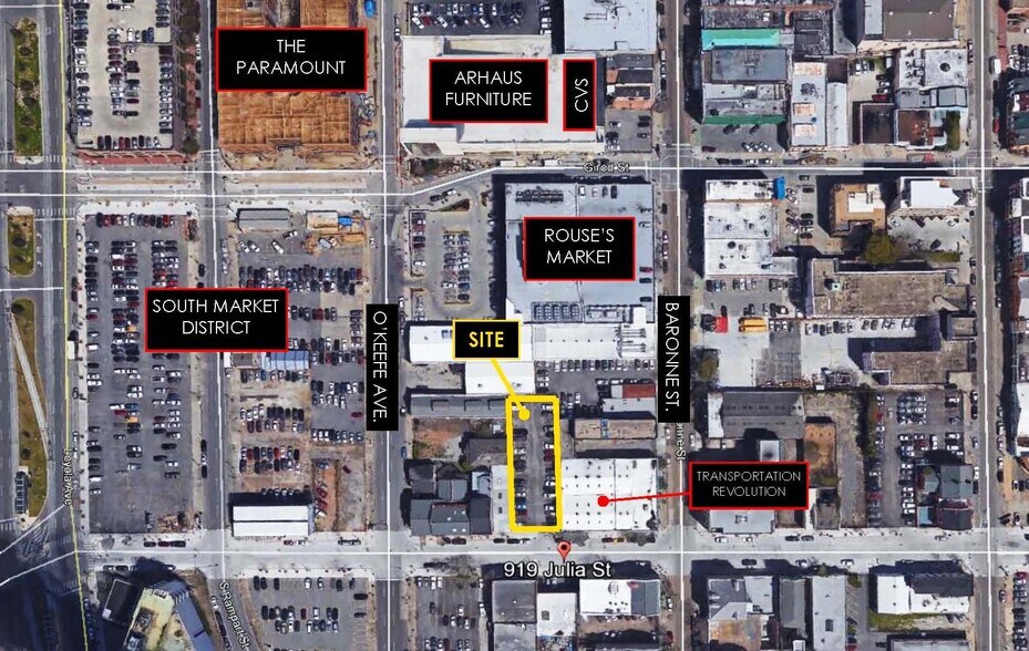 More Photos Of 919-925 Julia St, New Orleans Land For Sale