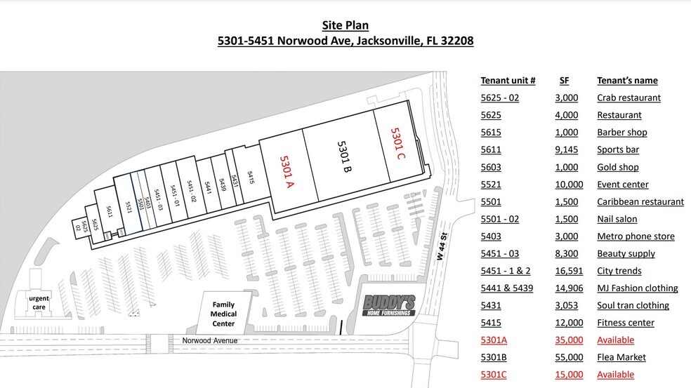 More Photos Of 5301 Norwood Ave, Jacksonville Unknown For Lease