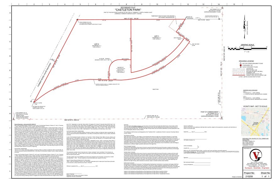 More Photos Of 7930 Castlewood Drive, Indianapolis Land For Sale