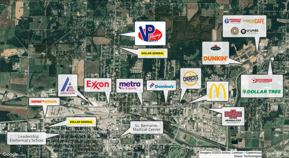 More Photos Of 2028 N Church St, Jonesboro Service Station For Sale