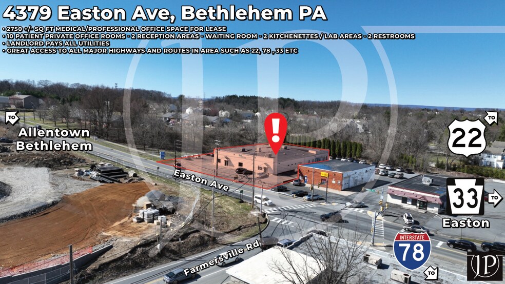Primary Photo Of 4379 Easton Ave, Bethlehem Office For Sale