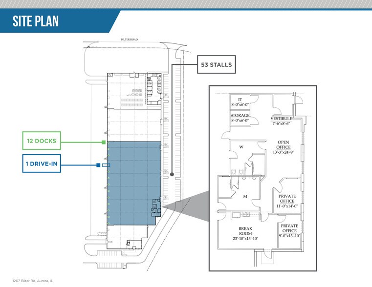 More Photos Of 1207 Bilter Rd, Aurora Distribution For Lease