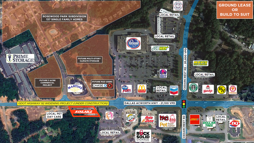 Primary Photo Of 8987 Dallas Acworth Hwy, Dallas Land For Sale