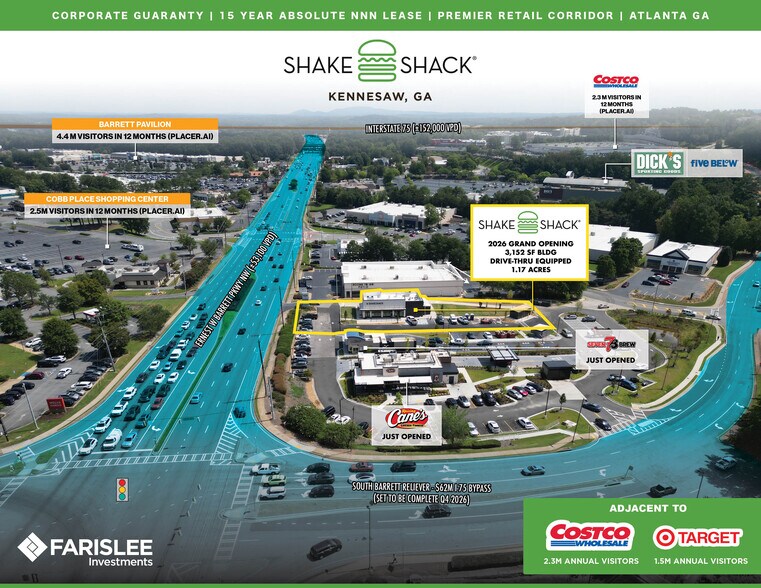 Primary Photo Of 845 Ernest W Barrett Pky NW, Kennesaw Fast Food For Sale