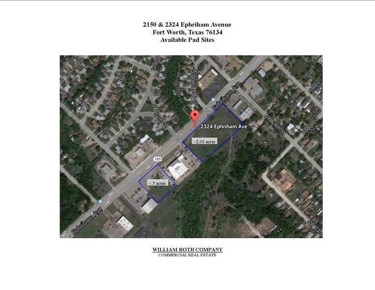 More Photos Of 2250 Ephriham Ave, Fort Worth Land For Sale