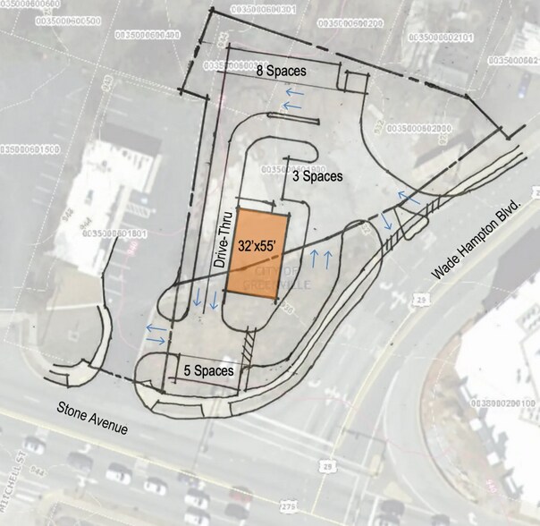 More Photos Of 13 Wade Hampton Blvd, Greenville Land For Lease