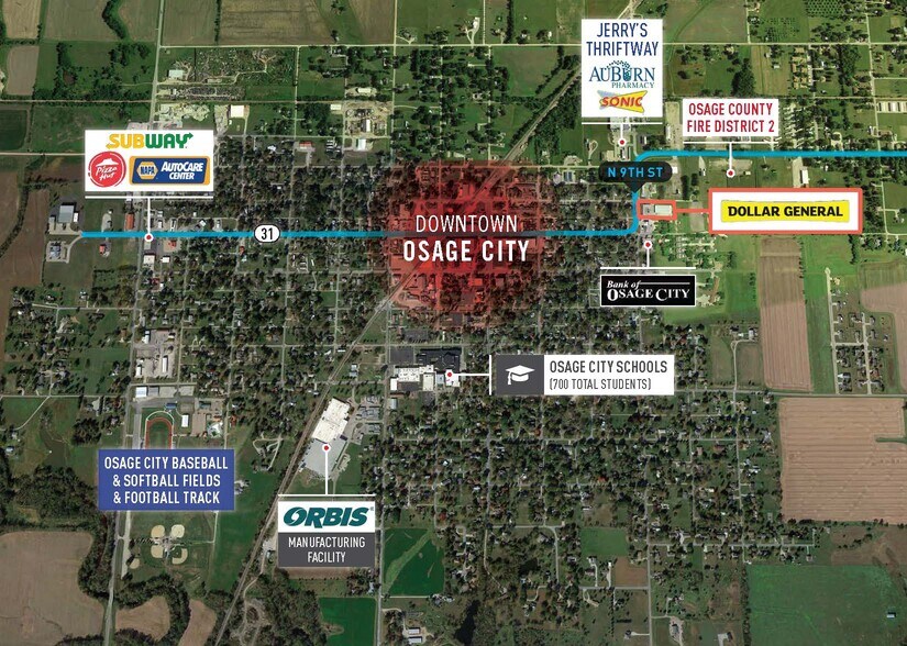 More Photos Of 108 N 9th St, Osage City Freestanding For Sale