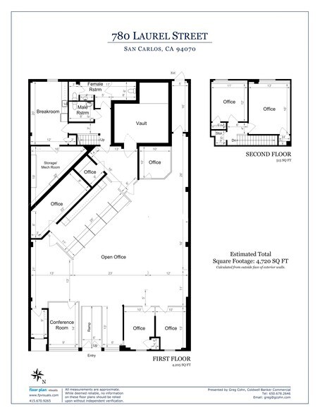 More Photos Of 780 Laurel St, San Carlos Bank For Lease