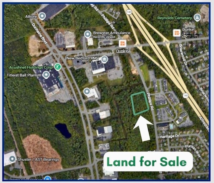 Primary Photo Of Phillips Rd, New Bedford Land For Sale