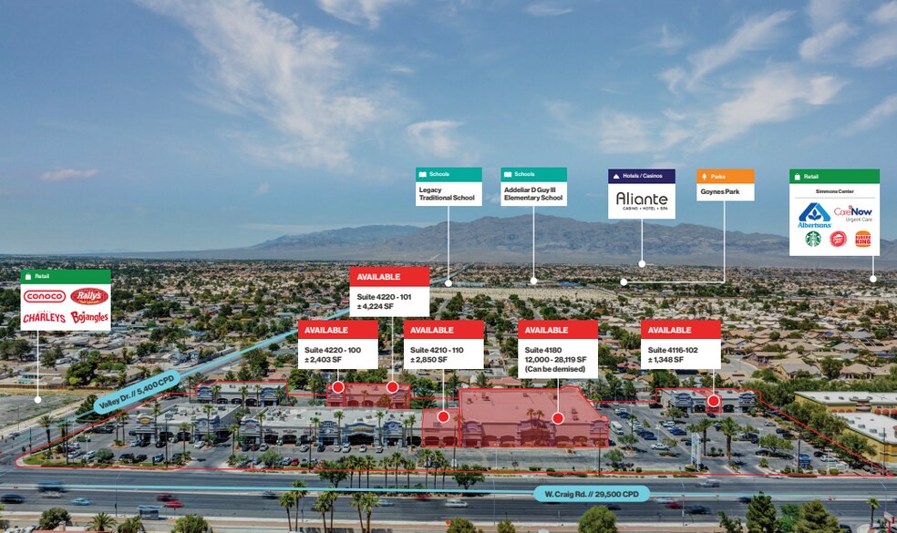 More Photos Of 4116-4280 W Craig Rd, North Las Vegas Unknown For Lease
