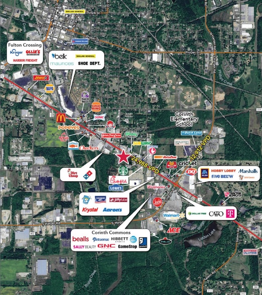 More Photos Of 1400 US-72, Corinth Land For Lease