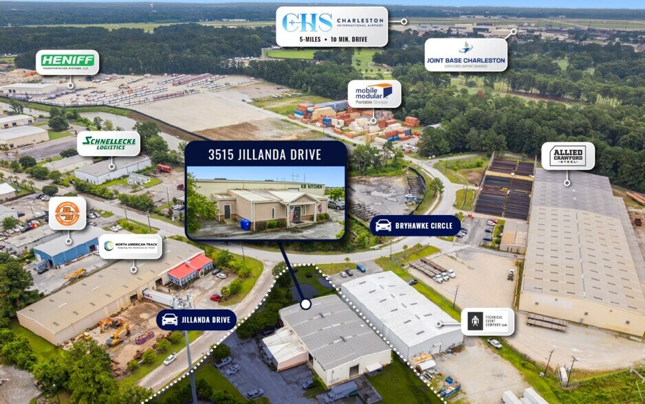 More Photos Of 3515 Jillanda Dr, North Charleston Warehouse For Sale