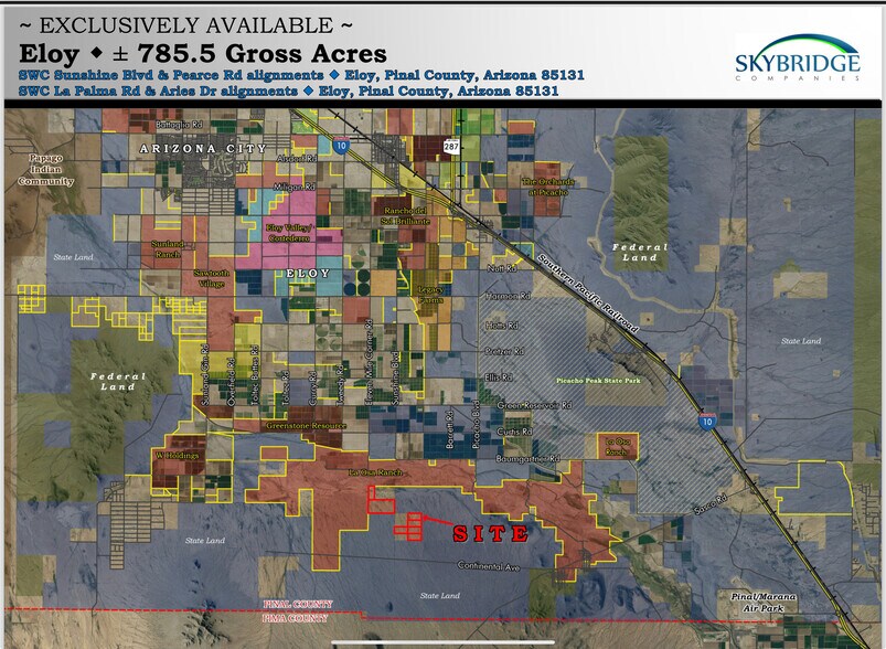 Primary Photo Of SWC Sunshine Blvd. & Pearce, Eloy Land For Sale