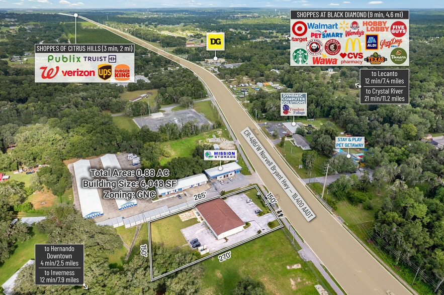 More Photos Of 1298 E Norvell Bryant Hwy, Hernando Freestanding For Sale