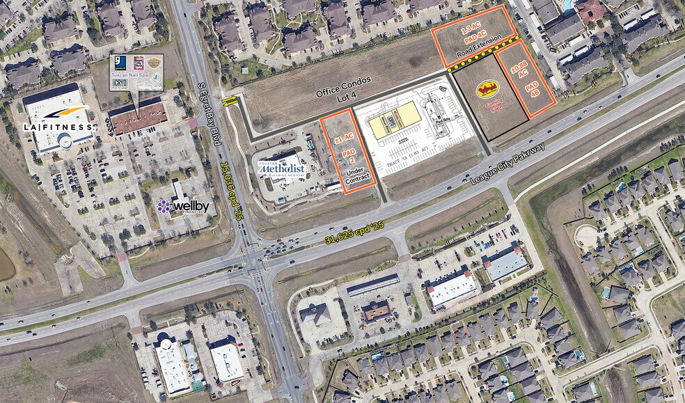 Primary Photo Of NEC Egret Bay & League City Parkway blvd, League City Land For Sale