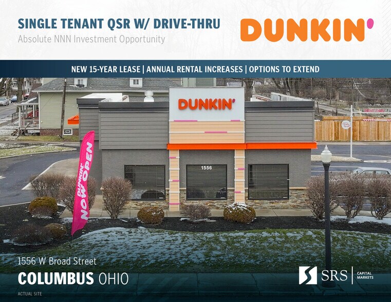 Primary Photo Of 1556 W Broad St, Columbus Fast Food For Sale