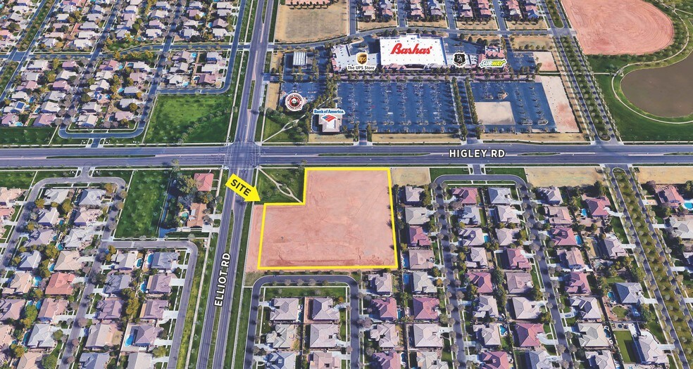 Primary Photo Of W SWC Of Elliot And Higley Rd, Gilbert Land For Sale