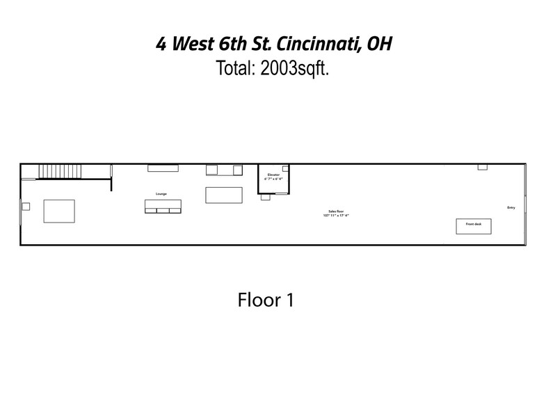More Photos Of 6 W 4th St, Cincinnati Storefront Retail Office For Sale