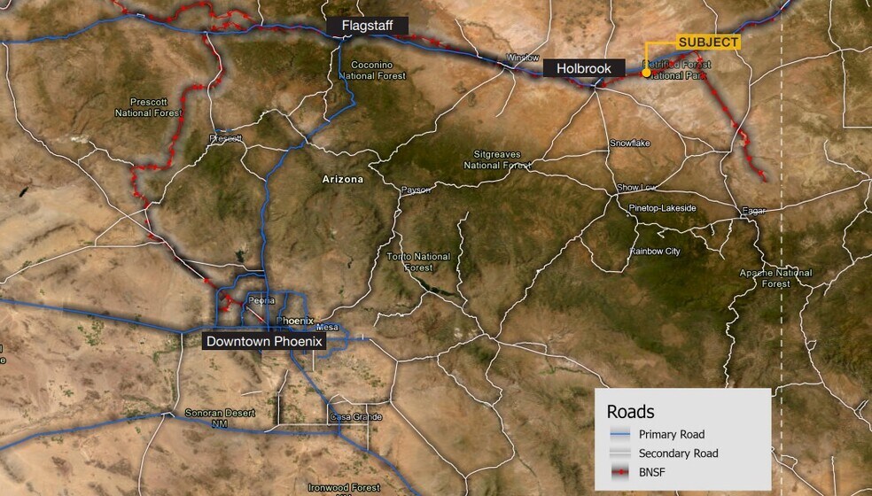 More Photos Of 41.35 Acres Vacant Land North of the BNSF Railroad, Holbrook Land For Sale