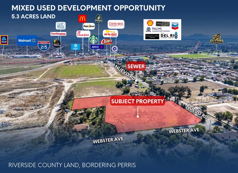 More Photos Of NE Corner of Nuevo Rd. and Webster Ave., Perris Land For Sale