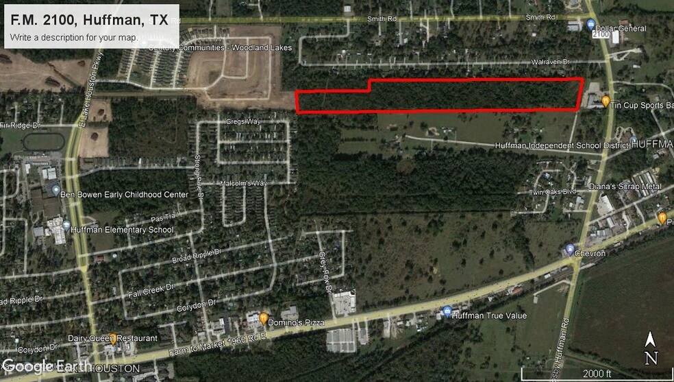 Primary Photo Of 24000 FM 2100, Huffman Land For Sale