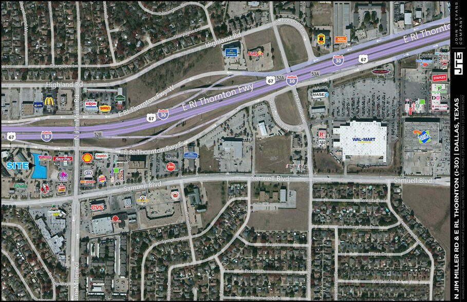 More Photos Of SWQ of Jim Miller Rd & Interstate 30, Dallas Land For Sale