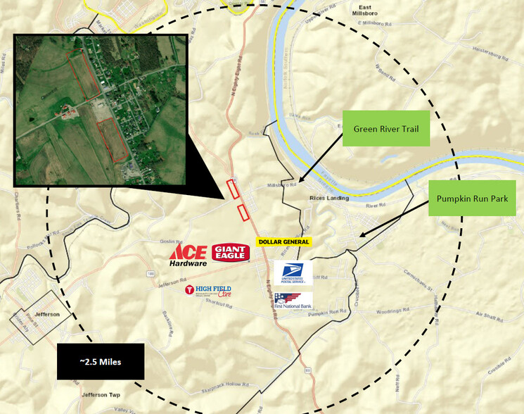 Primary Photo Of Lot Route 88, Rices Landing Land For Lease