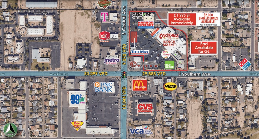 Primary Photo Of S Central Ave @ E Southern Ave, Phoenix Unknown For Lease