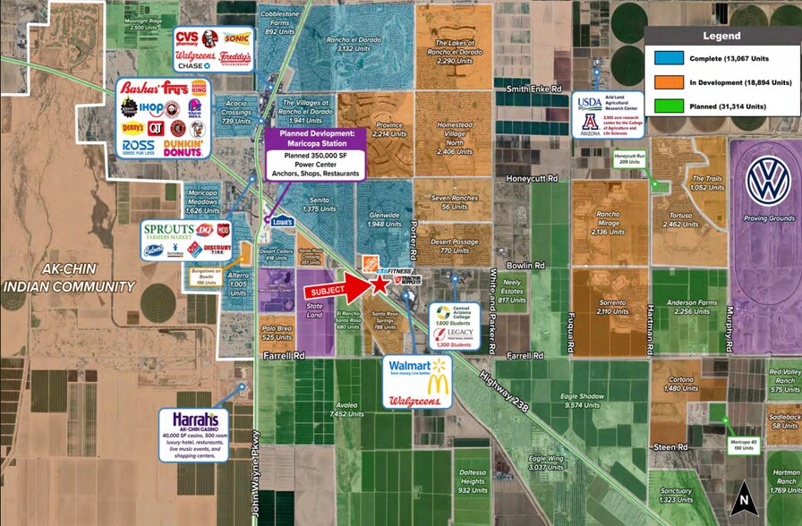 More Photos Of 17542 N Porter Rd, Maricopa Freestanding For Lease