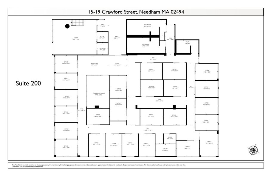 More Photos Of 15-19 Crawford St, Needham Light Distribution For Lease