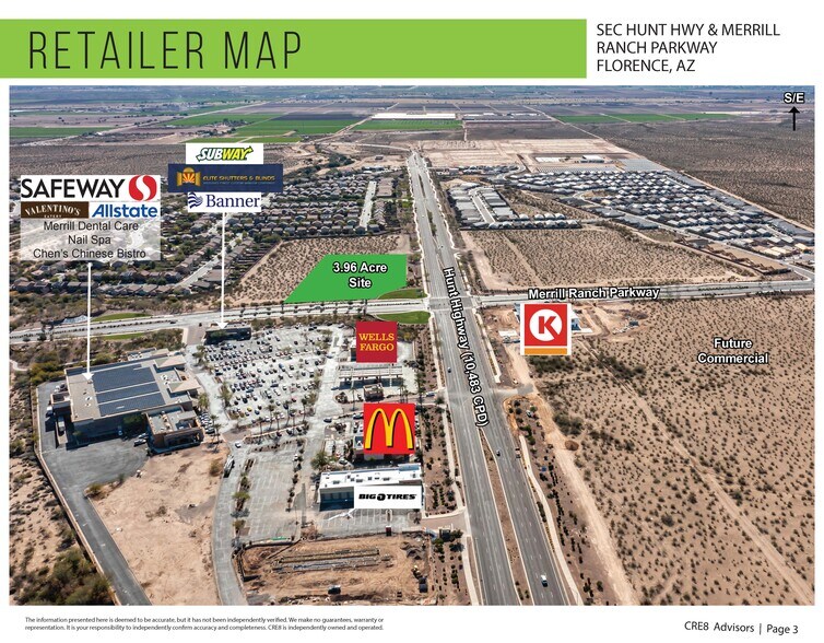 More Photos Of SEC Hunt Hwy & Merrill Ranch Parkway, Florence Land For Sale